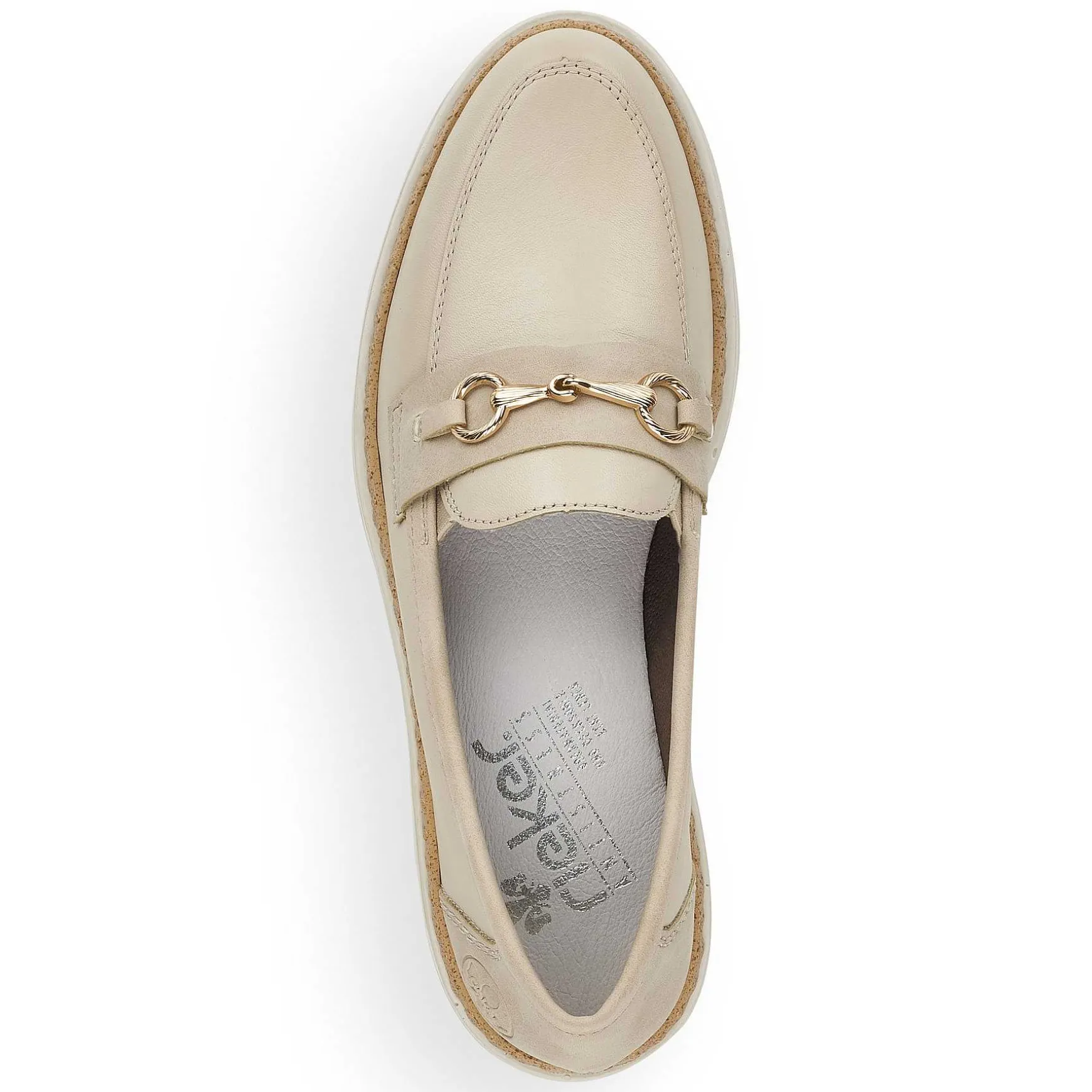 Rieker Dame Loafers Lys Beige