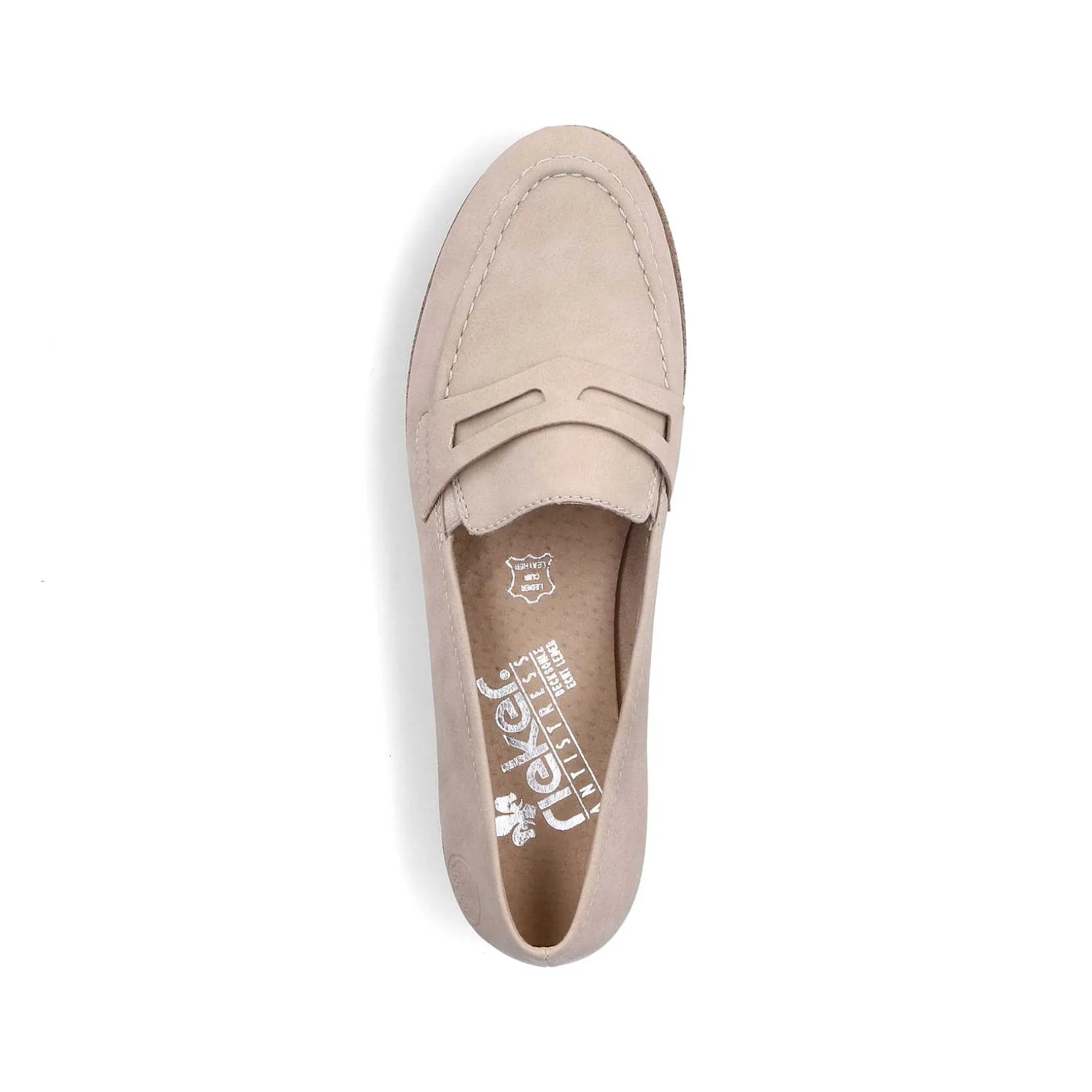 Rieker Dame Loafers Lys Beige