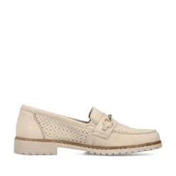 Rieker Dame Loafers Lys Beige