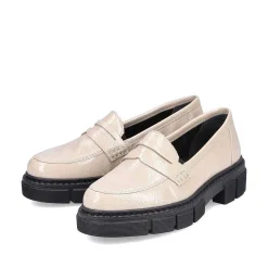 Rieker Dame Loafers Lys Beige