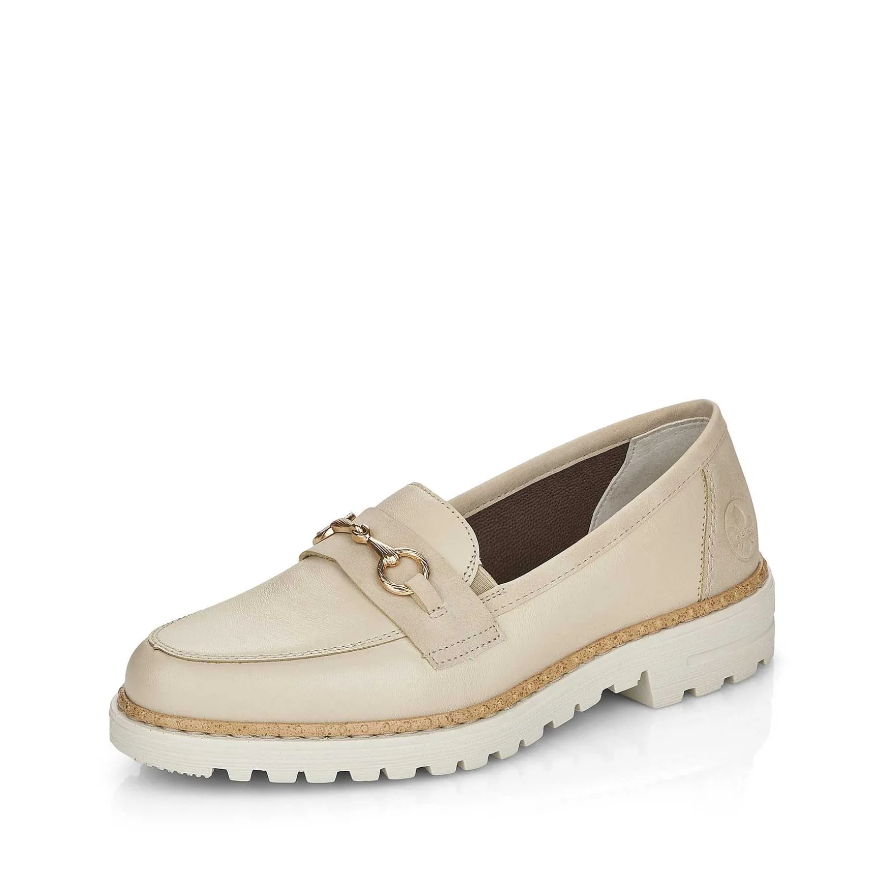 Rieker Dame Loafers Lys Beige