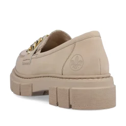 Rieker Dame Loafers Lys Beige