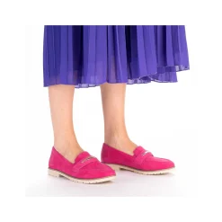 Rieker Dame Loafers Magenta