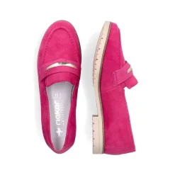 Rieker Dame Loafers Magenta