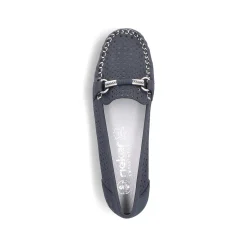 Rieker Dame Loafers Marinebla