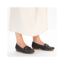 Rieker Dame Loafers Marinebla