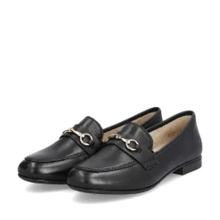 Rieker Dame Loafers Midnight Black