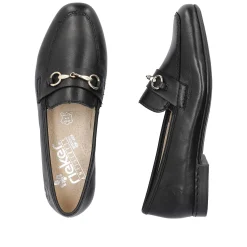 Rieker Dame Loafers Midnight Black