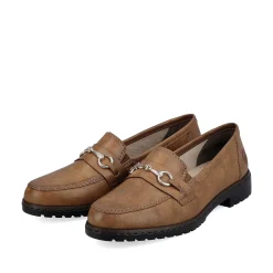 Rieker Dame Loafers Nougat Brun