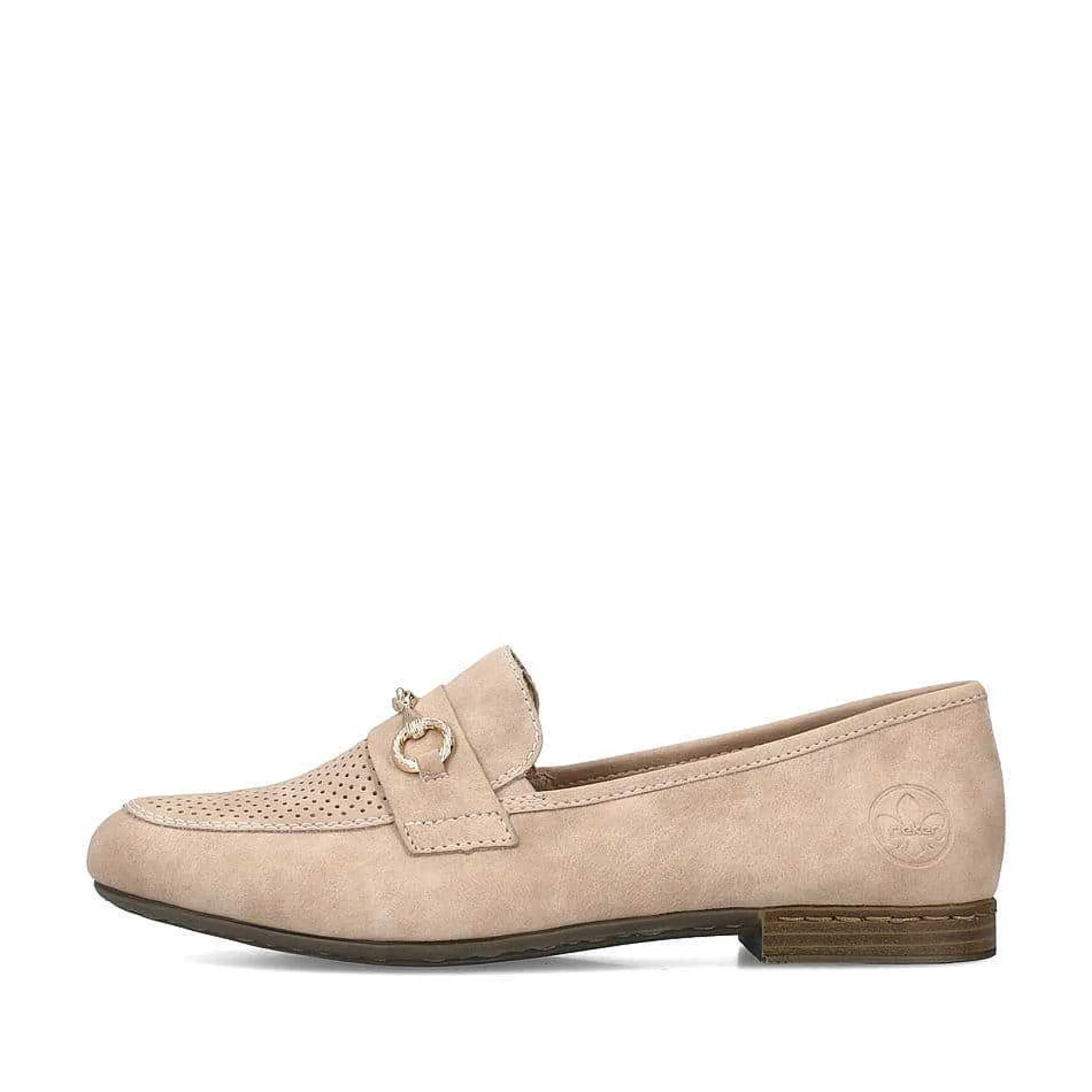 Rieker Dame Loafers Pudderrosa