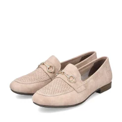 Rieker Dame Loafers Pudderrosa