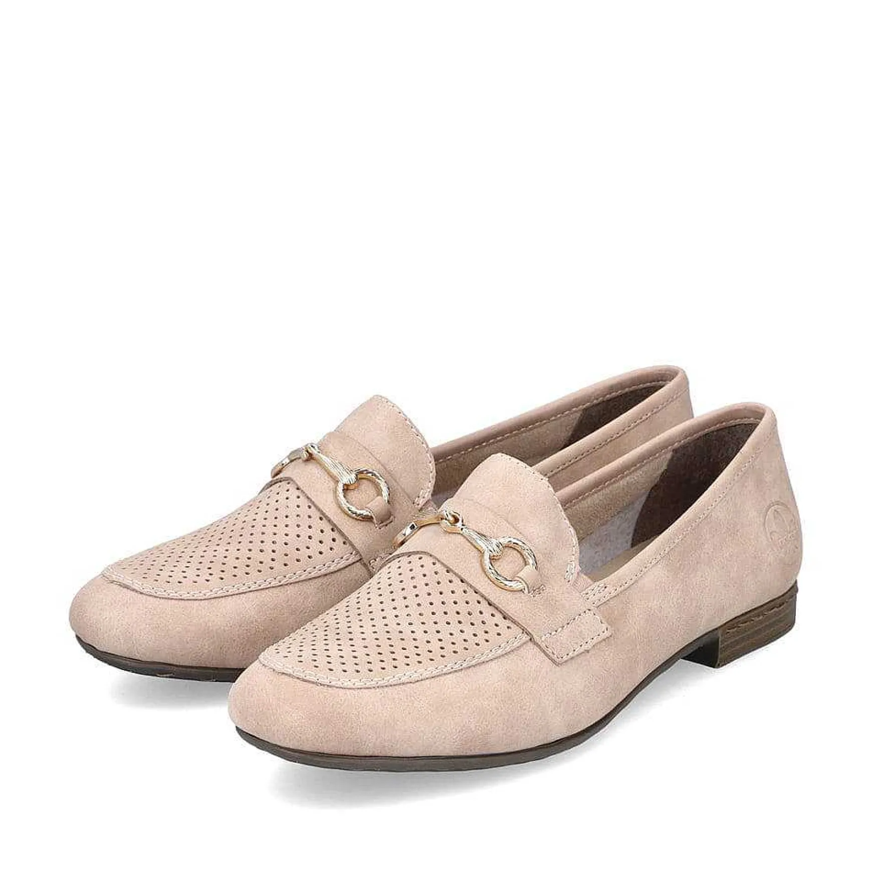 Rieker Dame Loafers Pudderrosa