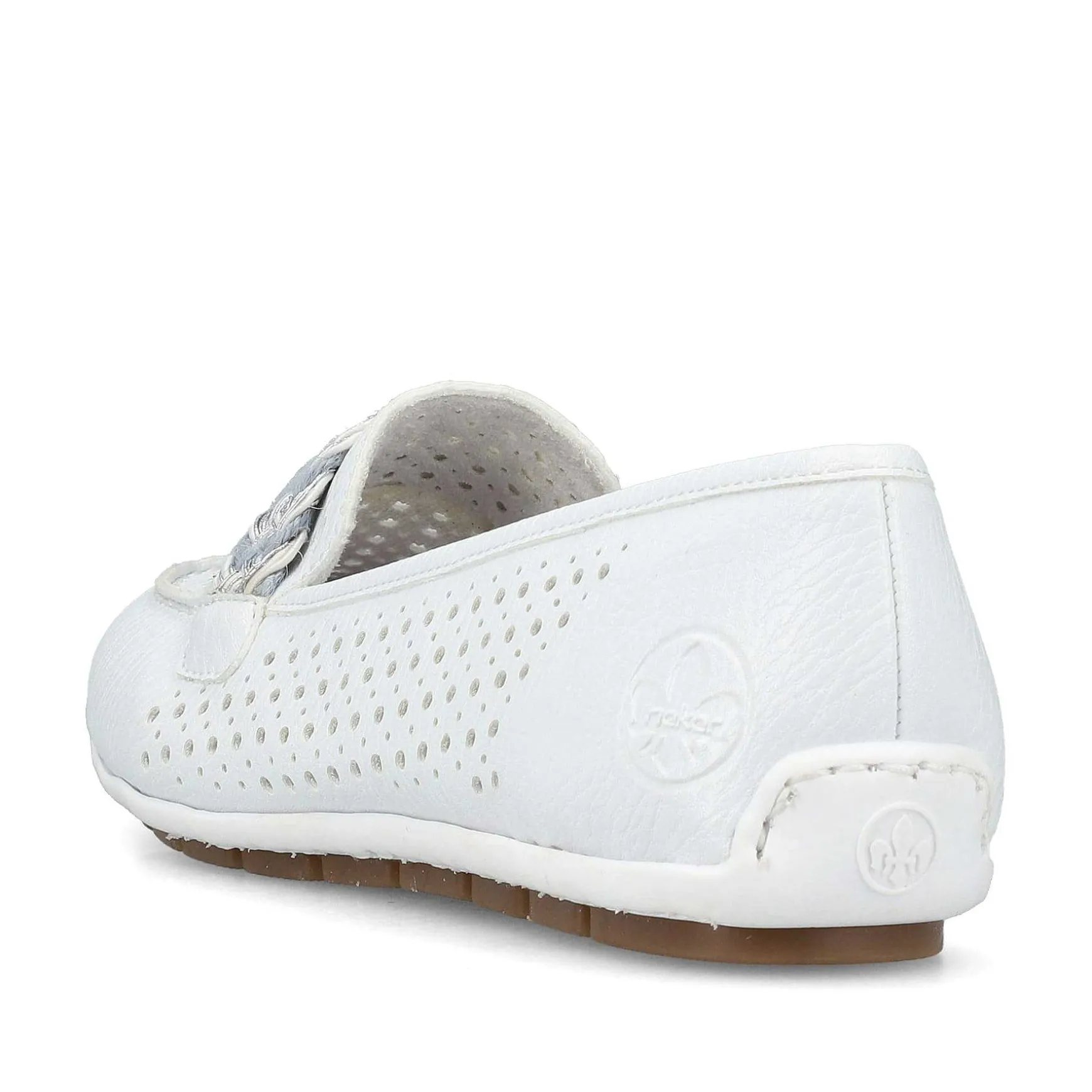 Rieker Dame Loafers Ren Hvid