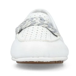 Rieker Dame Loafers Ren Hvid