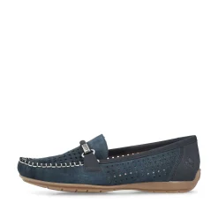 Rieker Dame Loafers Skiferbla
