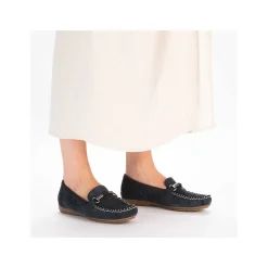 Rieker Dame Loafers Skiferbla