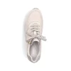 Rieker Dame Sneaker Lav Creme Hvid