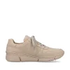Rieker Dame Sneaker Lav Creme Beige