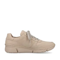 Rieker Dame Sneaker Lav Creme Beige