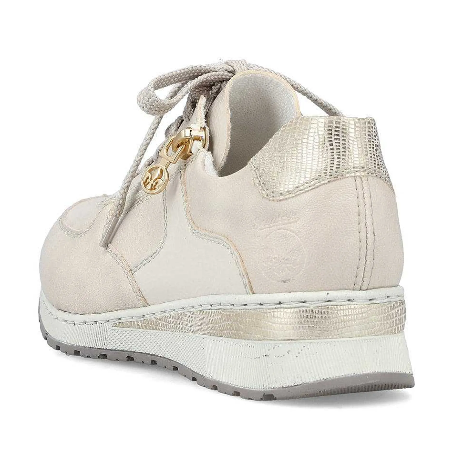 Rieker Dame Sneaker Lav Creme Hvid