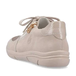 Rieker Dame Sneaker Lav Creme Beige