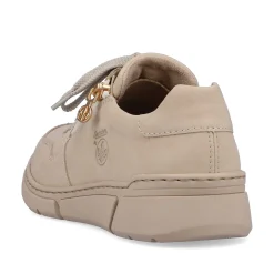 Rieker Dame Sneaker Lav Creme Beige