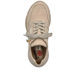 Rieker Dame Sneaker Lav Creme Beige