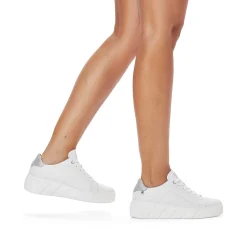 Rieker Dame Sneaker Lav Krystal Hvid