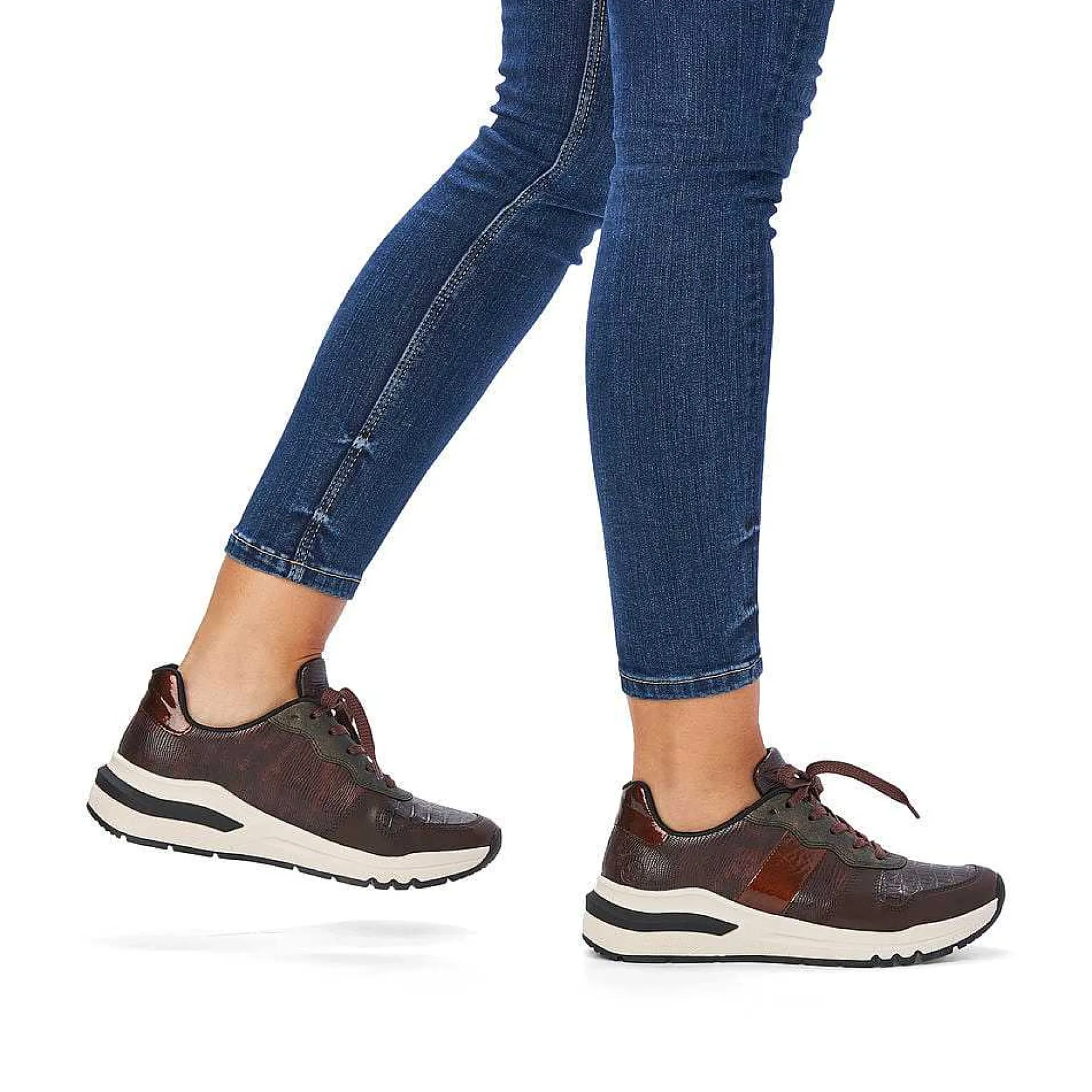 Rieker Dame Sneaker Lav Kaffe Brun