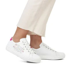 Rieker Dame Sneaker Lav Krystal Hvid