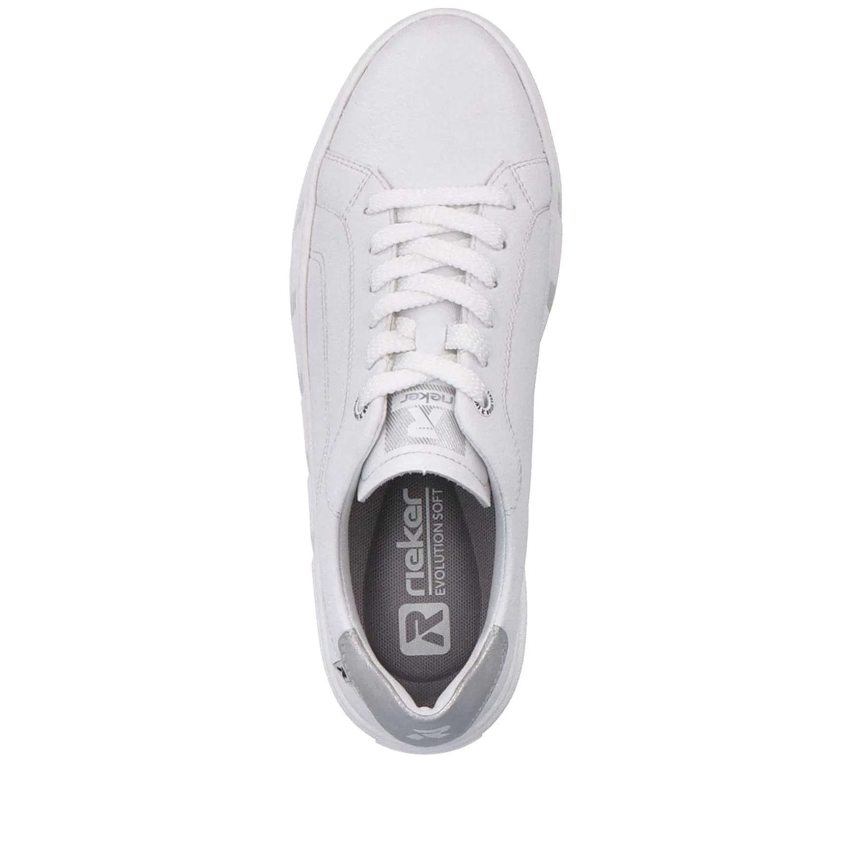 Rieker Dame Sneaker Lav Krystal Hvid