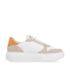 Rieker Dame Sneaker Lav Perle-Hvid Sand-Beige