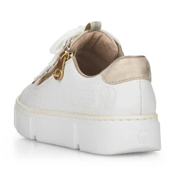 Rieker Dame Sneaker Lav Perle Hvid
