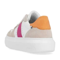Rieker Dame Sneaker Lav Perle-Hvid Sand-Beige