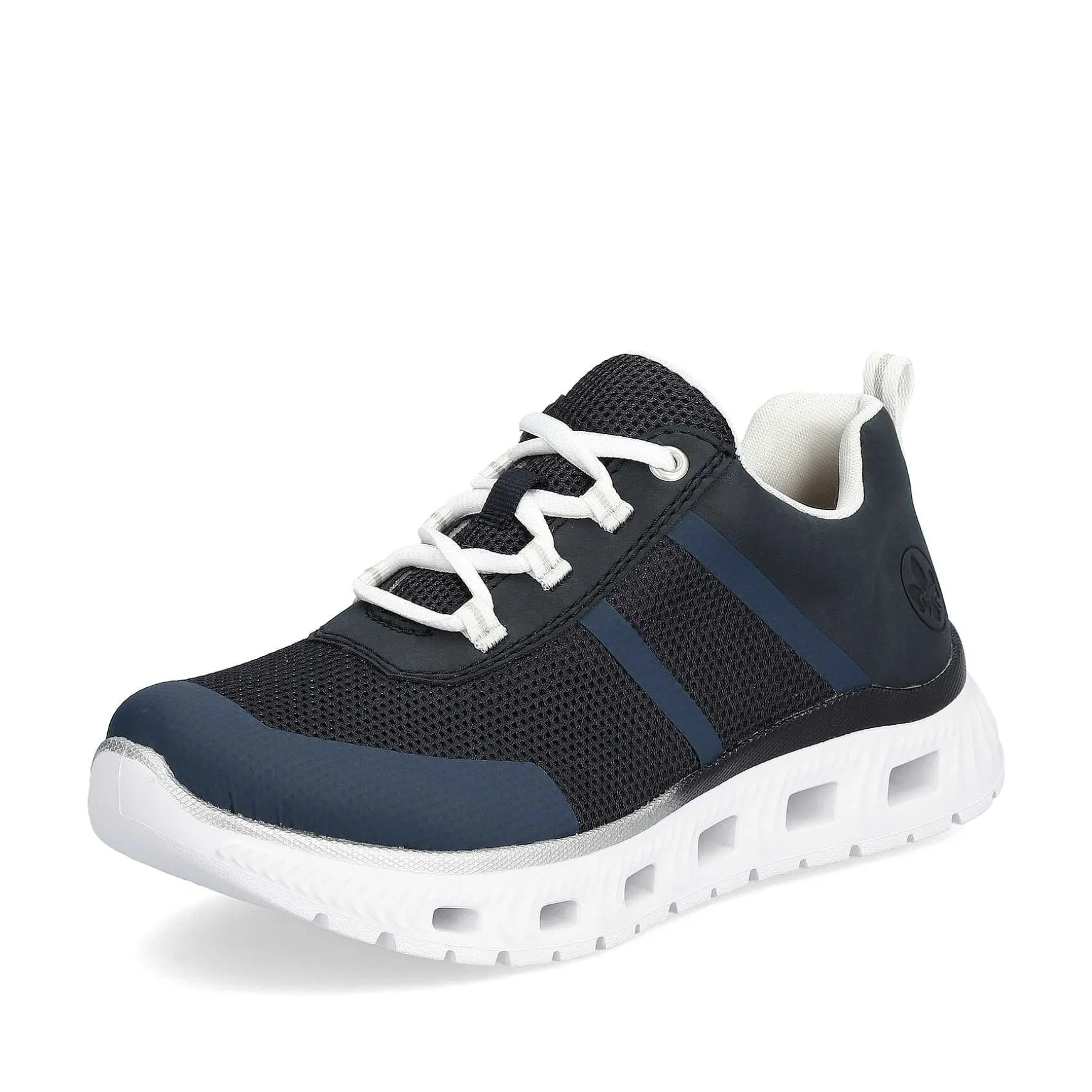 Rieker Dame Sneaker Lav Stal Bla