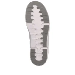 Rieker Dame Sneaker Lav Sne-Hvid Aegte-Rod