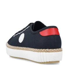 Rieker Dame Sneaker Lav Stal Bla