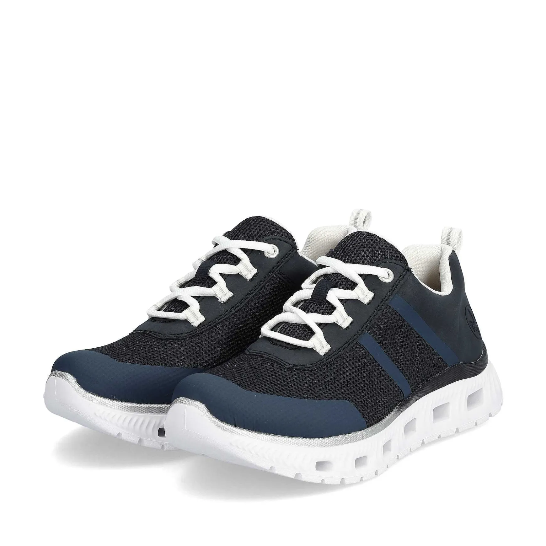 Rieker Dame Sneaker Lav Stal Bla