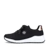 Rieker Dame Sneaker Low Night Sort