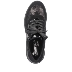 Rieker Dame Sneaker Low Night Sort