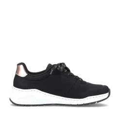 Rieker Dame Sneaker Low Night Sort