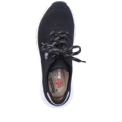 Rieker Dame Sneaker Low Night Sort
