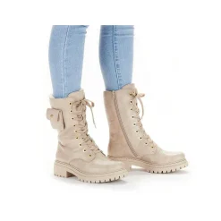 Rieker DamebikerStøvler Cremebeige