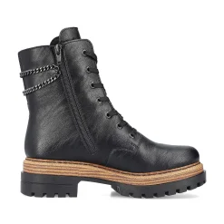 Rieker DamecykelStøvler Asfalt Sorte