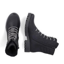 Rieker DamecykelStøvler Asfalt Sorte