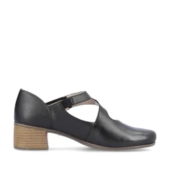 Rieker Damepumper Asfalt Sort