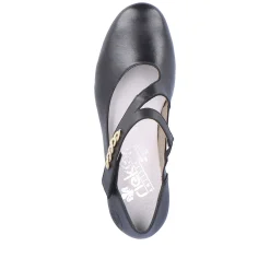 Rieker Damepumper Asfalt Sort