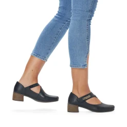 Rieker Damepumper Asfalt Sort