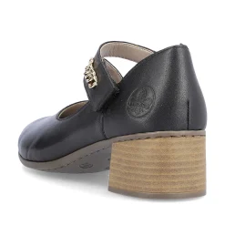 Rieker Damepumper Asfalt Sort