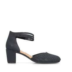 Rieker Damepumper Skiferbla